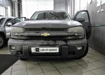 Чип тюнинг и отключение катализаторов на Chevrolet TrailBlazer 4.2 295hp 2009 года выпуска