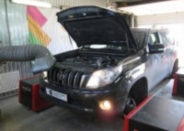 Чип-тюнинг Toyota Land Cruiser Prado 3.0d 173hp 2013 года выпуска