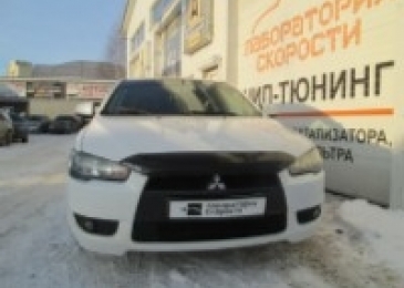 Чип-тюнинг с отключением катализаторов на Mitsubishi Lancer X 2.0 MT 150hp 2007 года выпуска