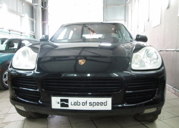 Чип-тюнинг с отключением катализаторов на Porsche Cayenne 3.2 AT 248hp 2004 года выпуска