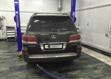 Отключение катализаторов на Lexus LX570 5.7 367hp 2012 года выпуска