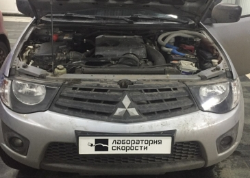 Чип тюнинг и отключение клапана EGR на MITSUBISHI L200 2.5DID 136hp 2011 года выпуска