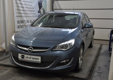 Чип тюнинг Opel Astra J 1.6i 116 2013 года выпуска