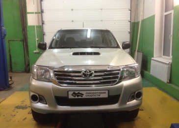 Чип тюнинг и отключение клапана EGR на TOYOTA HILUX 2.5 144hp 2012 года выпуска